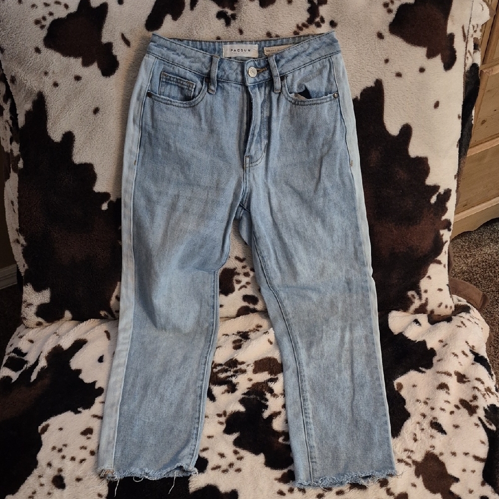 PacSun Faded Blue Denim Jeans, Mom JEANS.